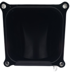 123mm 4500 Billet Elbow Black Anodized with One Burst Panel Left