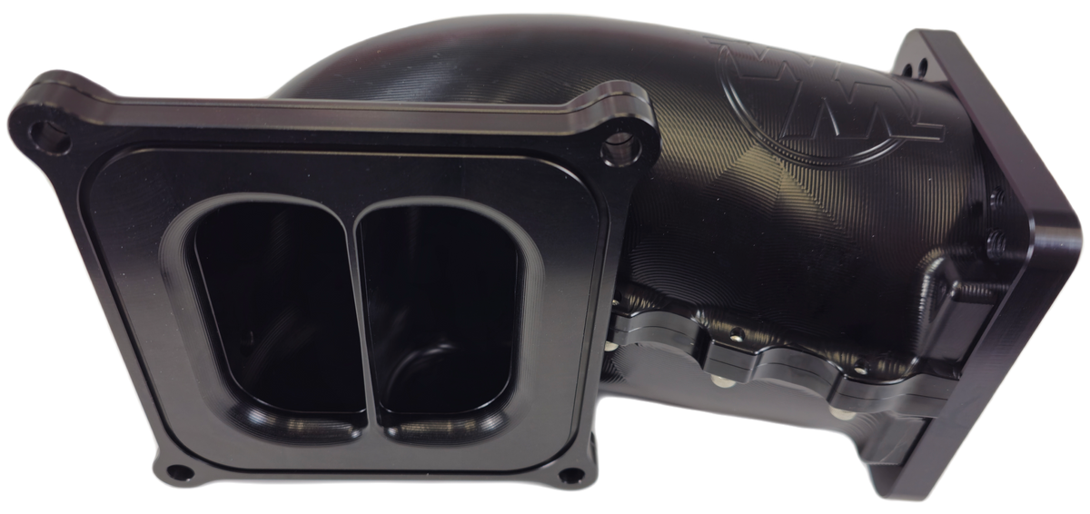 Wilson Manifolds 95-105mm 4150 Billet Elbow w/ Divider