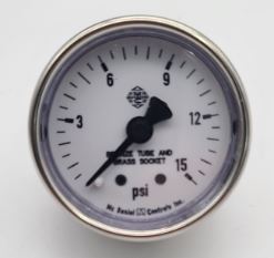 Fuel Gauge 0-15 PSI