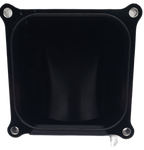 123mm 4500 Billet Elbow Black Anodized with TWO Burst Panel