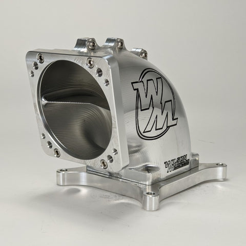 95-105mm 4150 Billet Elbow w/ Divider FRONT / REAR FACING