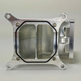 95-105mm 4150 Billet Elbow w/ Divider SIDE / SIDE FACING